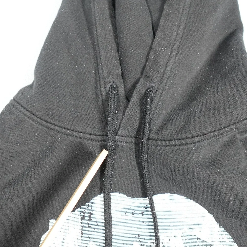 The North Face Hoodie Mens L Black Bear Graphic Pullover Outdoor Casual Fleece